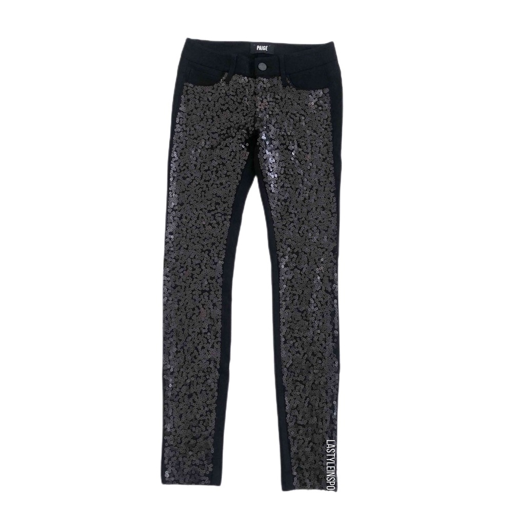 Paige Black sequin pants Emily Size XXS ✨